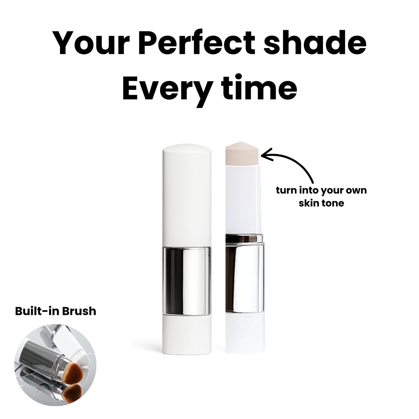 Montario Premium All-in-One Brush Foundation Stick