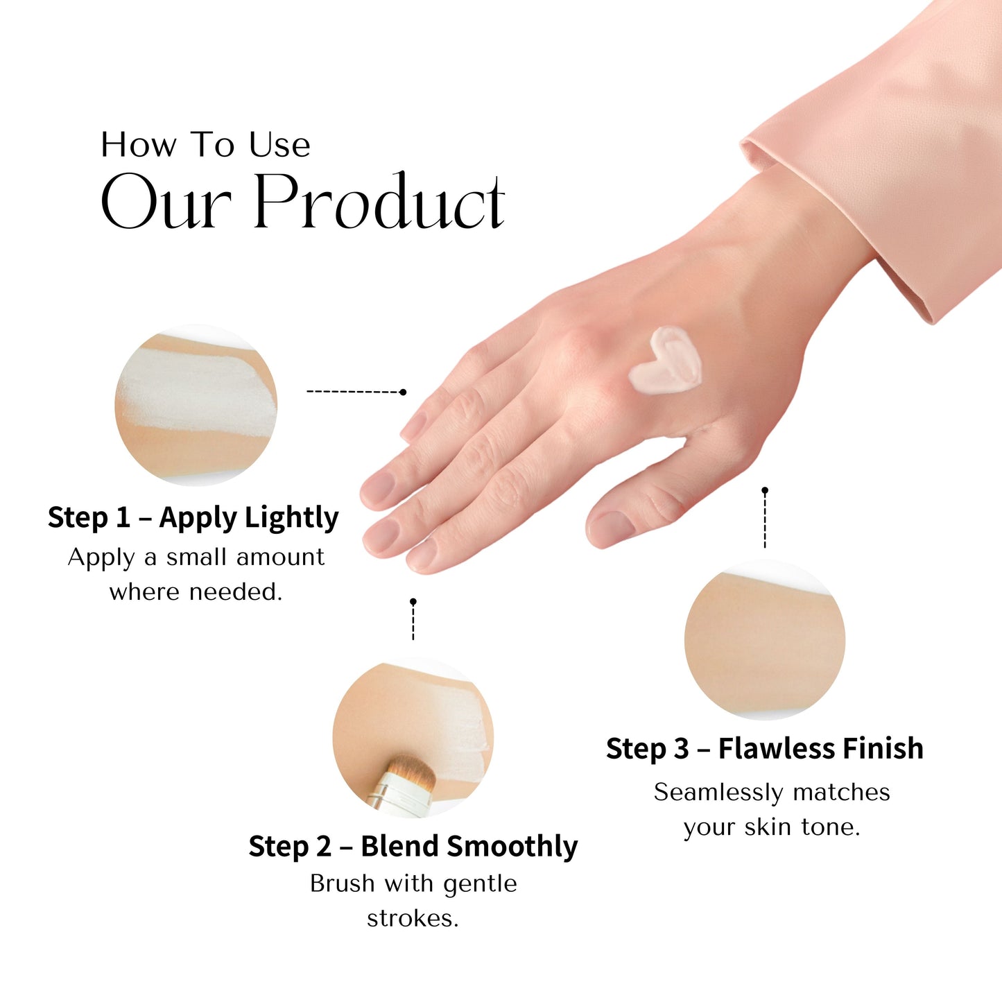 Montario Premium All-in-One Brush Foundation Stick